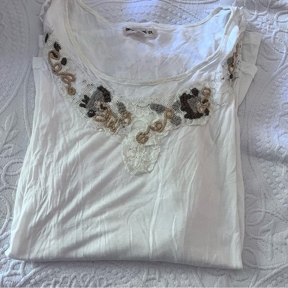 INDIGO THREAD CO boho flare sleeve embroidered‎ top - Picture 2 of 5